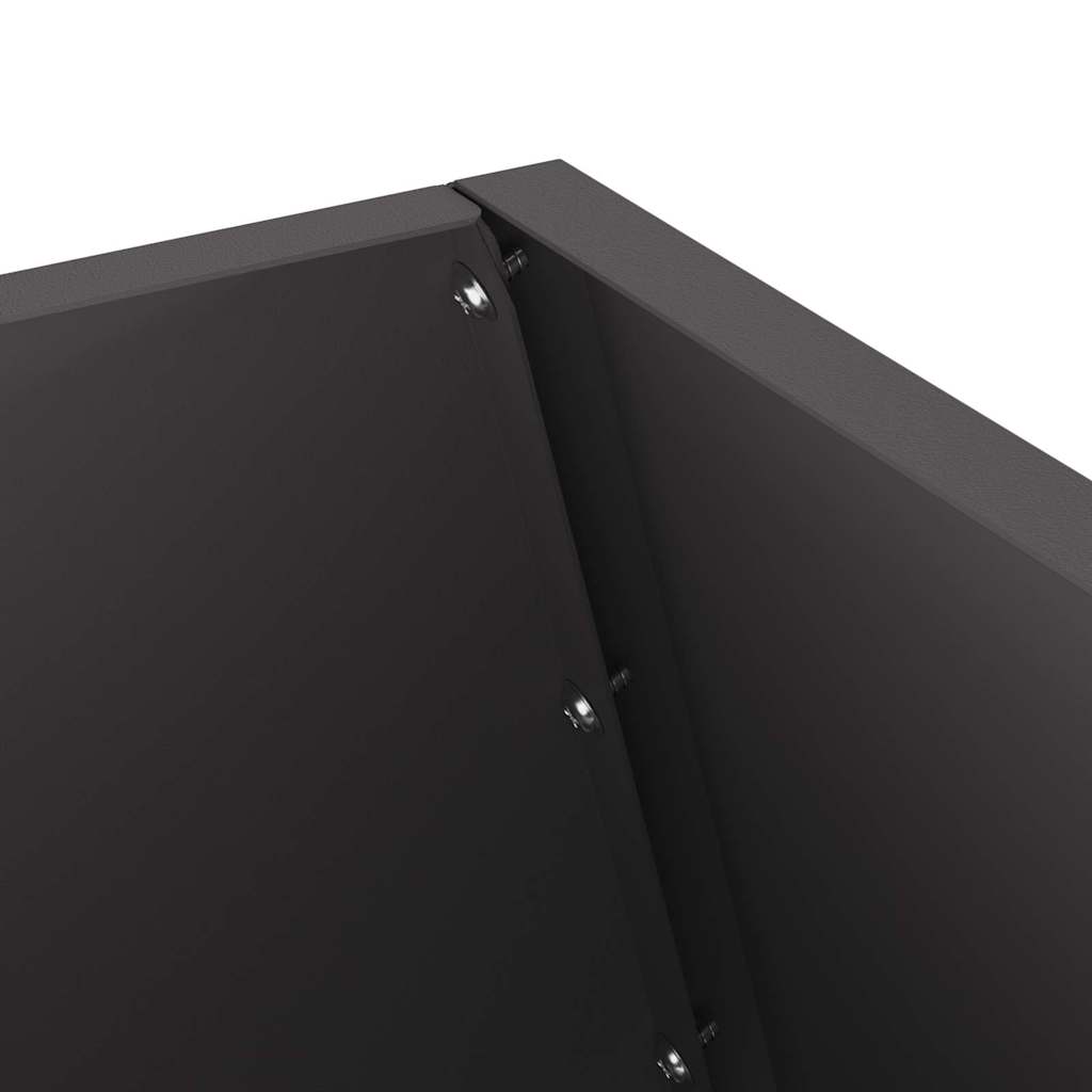 Fire Pit Preto 50 x 50 x 100 cm Aço