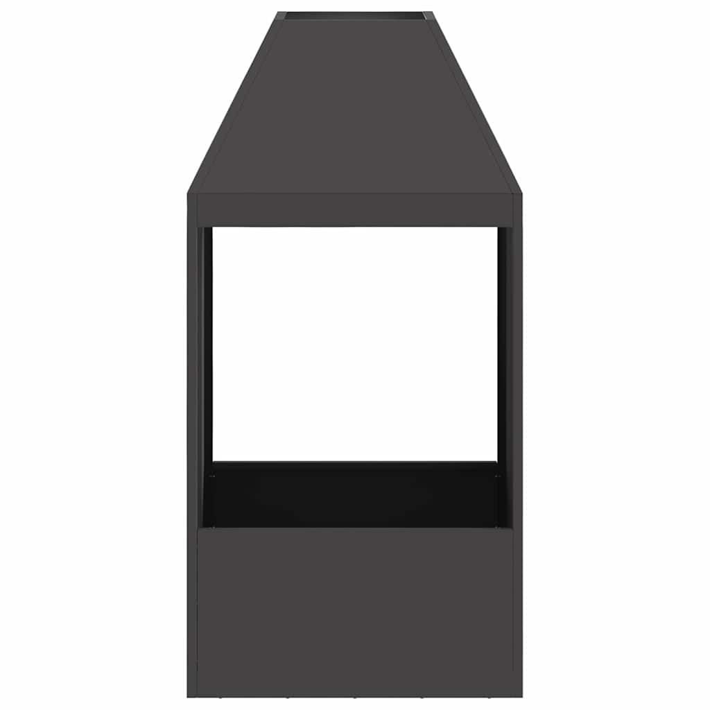 Fire Pit Preto 50 x 50 x 100 cm Aço