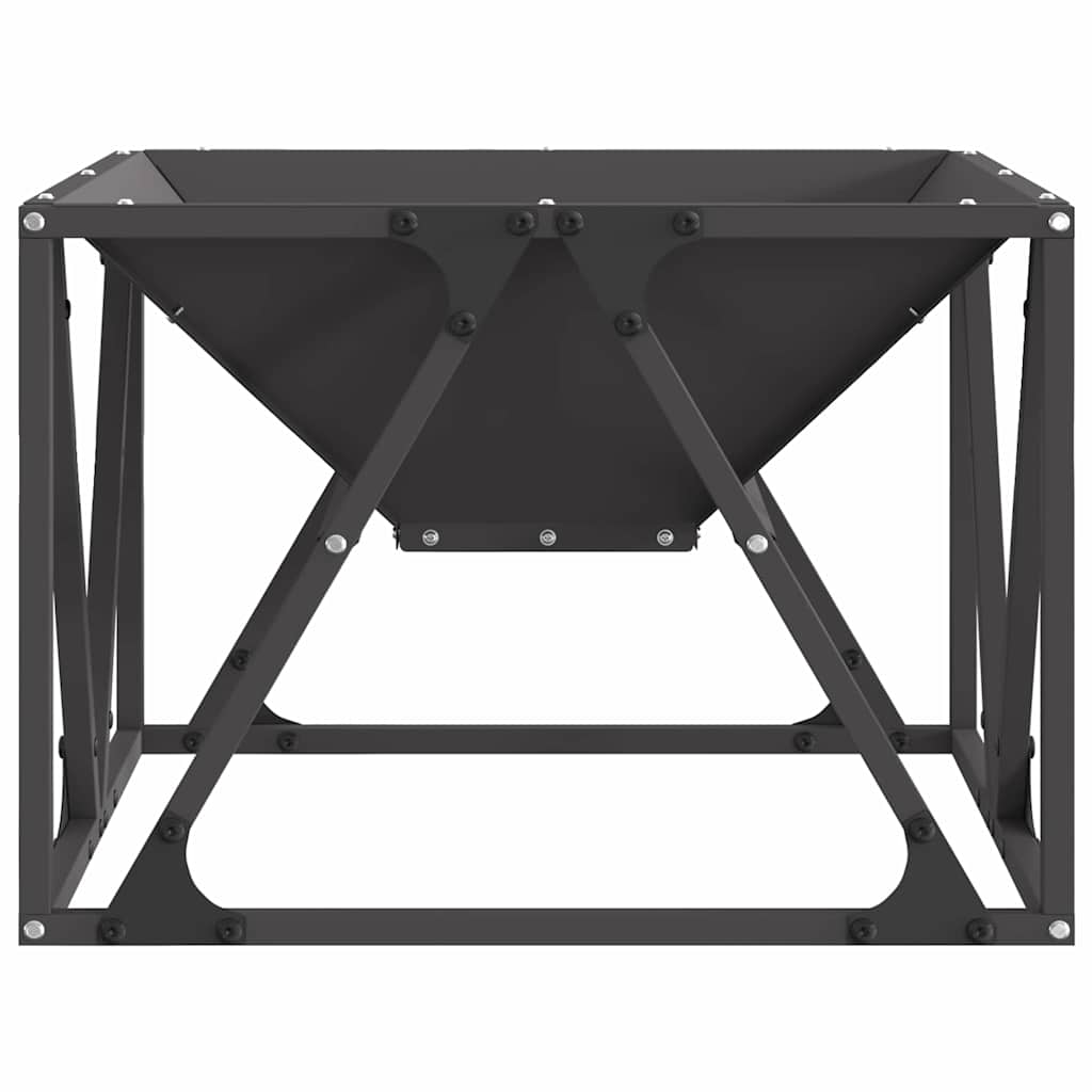 Fire Pit Preto 50 x 50 x 35 cm Aço