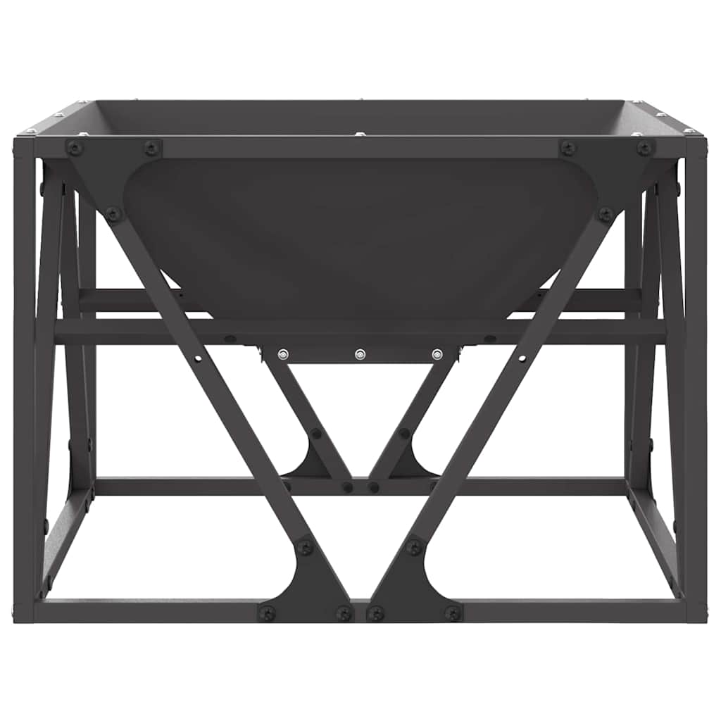 Fire Pit Preto 50 x 50 x 35 cm Aço