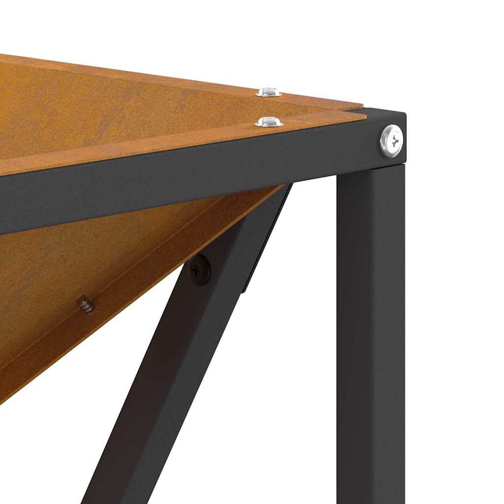 Fire Pit Castanho 50 x 50 x 35 cm Aço