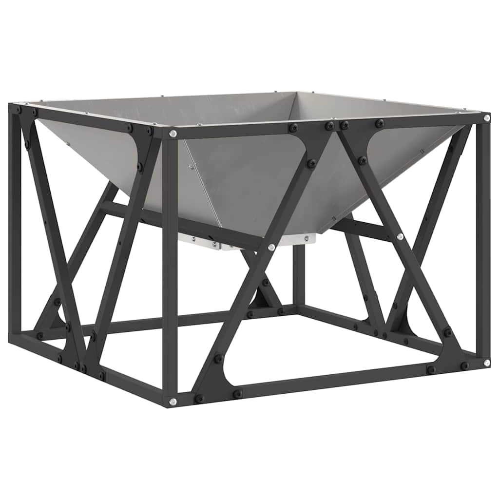 Fire Pit Castanho 50 x 50 x 35 cm Aço
