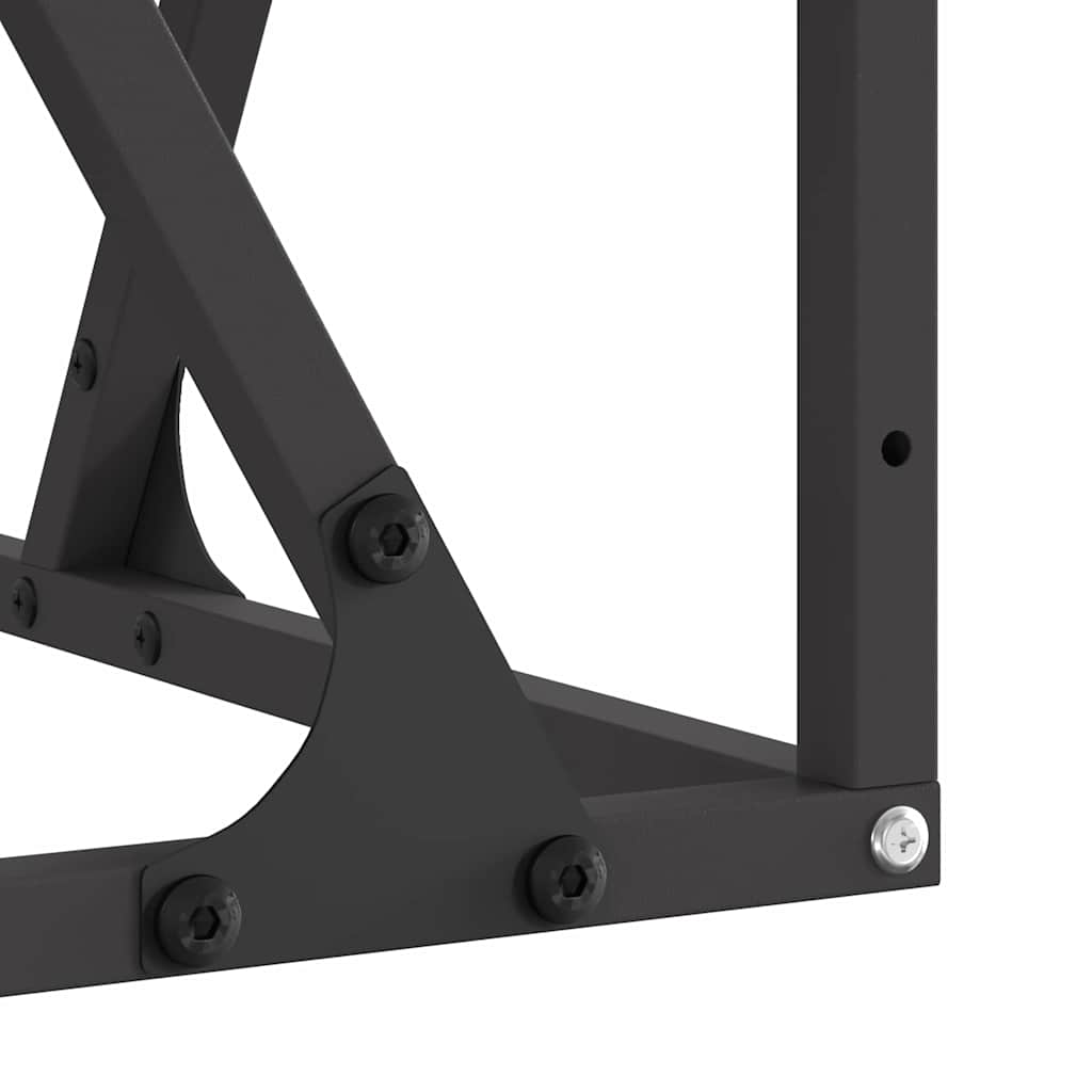 Fire Pit Preto 80 x 80 x 40 cm Aço