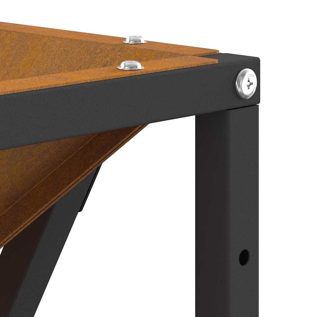 Fire Pit Castanho 80 x 80 x 40 cm Aço