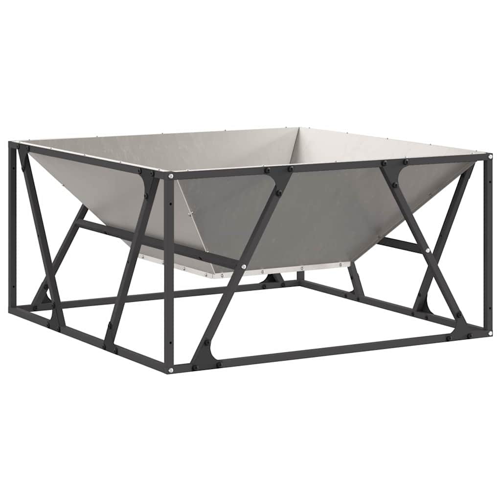 Fire Pit Castanho 80 x 80 x 40 cm Aço