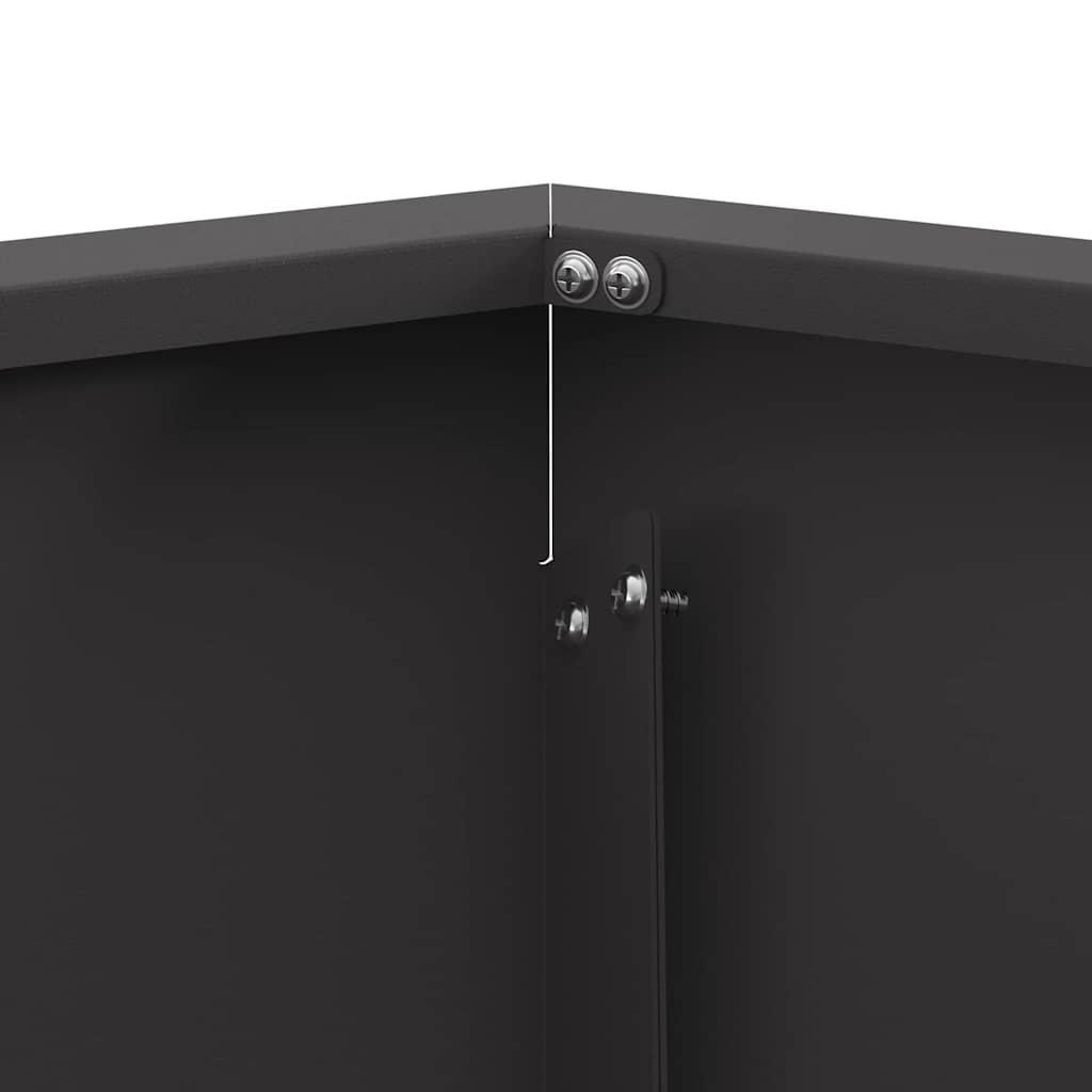 Fire Pit Preto 75 x 75 x 28 cm Aço