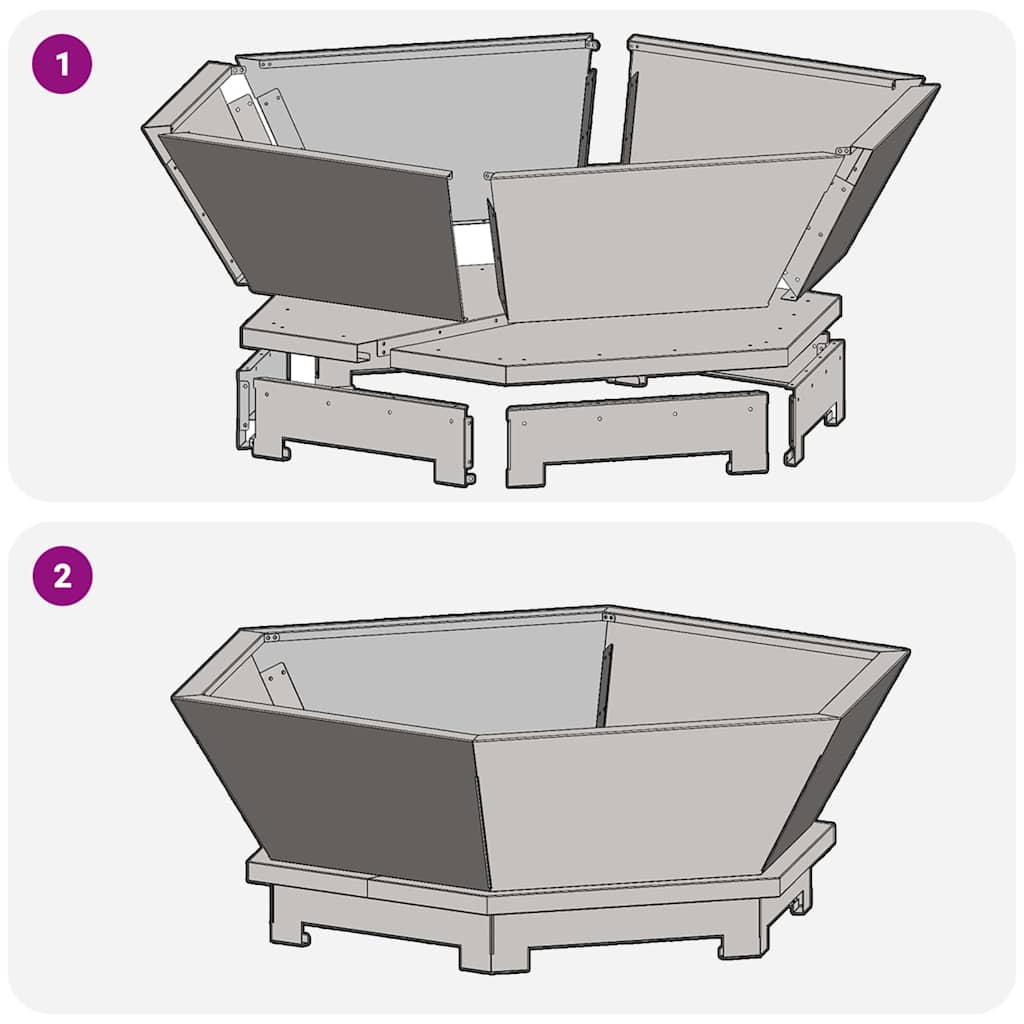 Fire Pit Preto 75 x 75 x 28 cm Aço