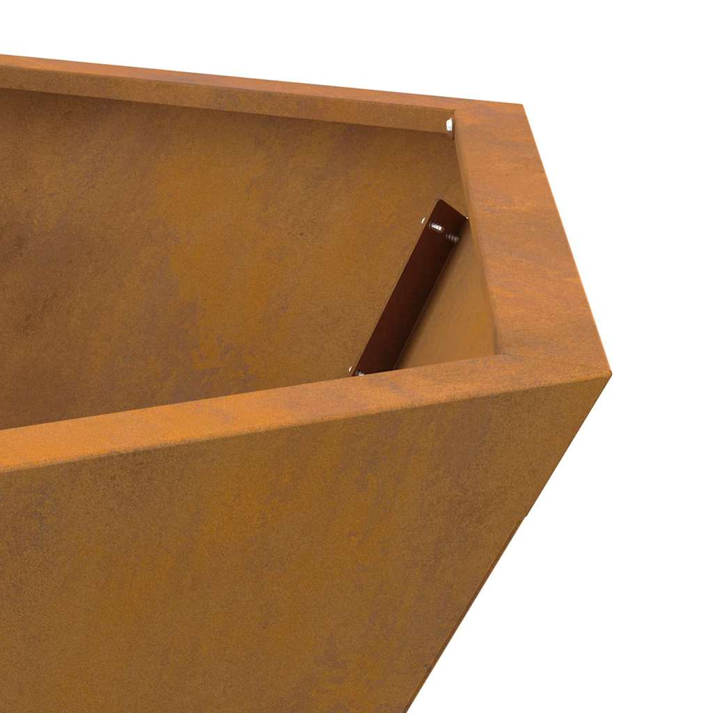 Fire Pit Castanho 75 x 75 x 28 cm Aço corten