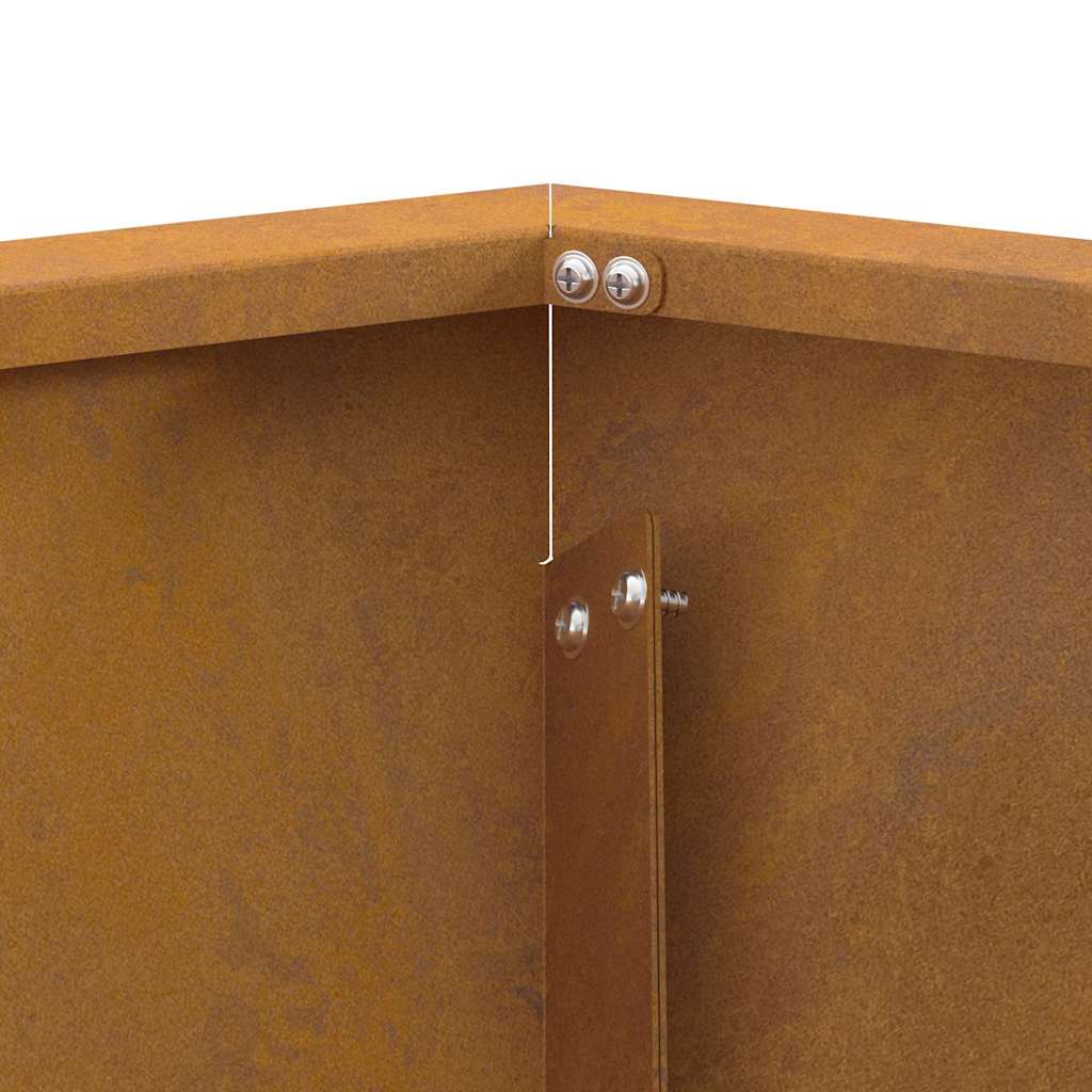 Fire Pit Castanho 75 x 75 x 28 cm Aço corten