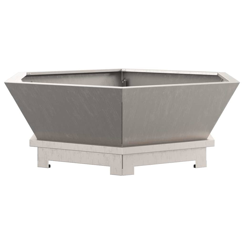 Fire Pit Castanho 75 x 75 x 28 cm Aço corten