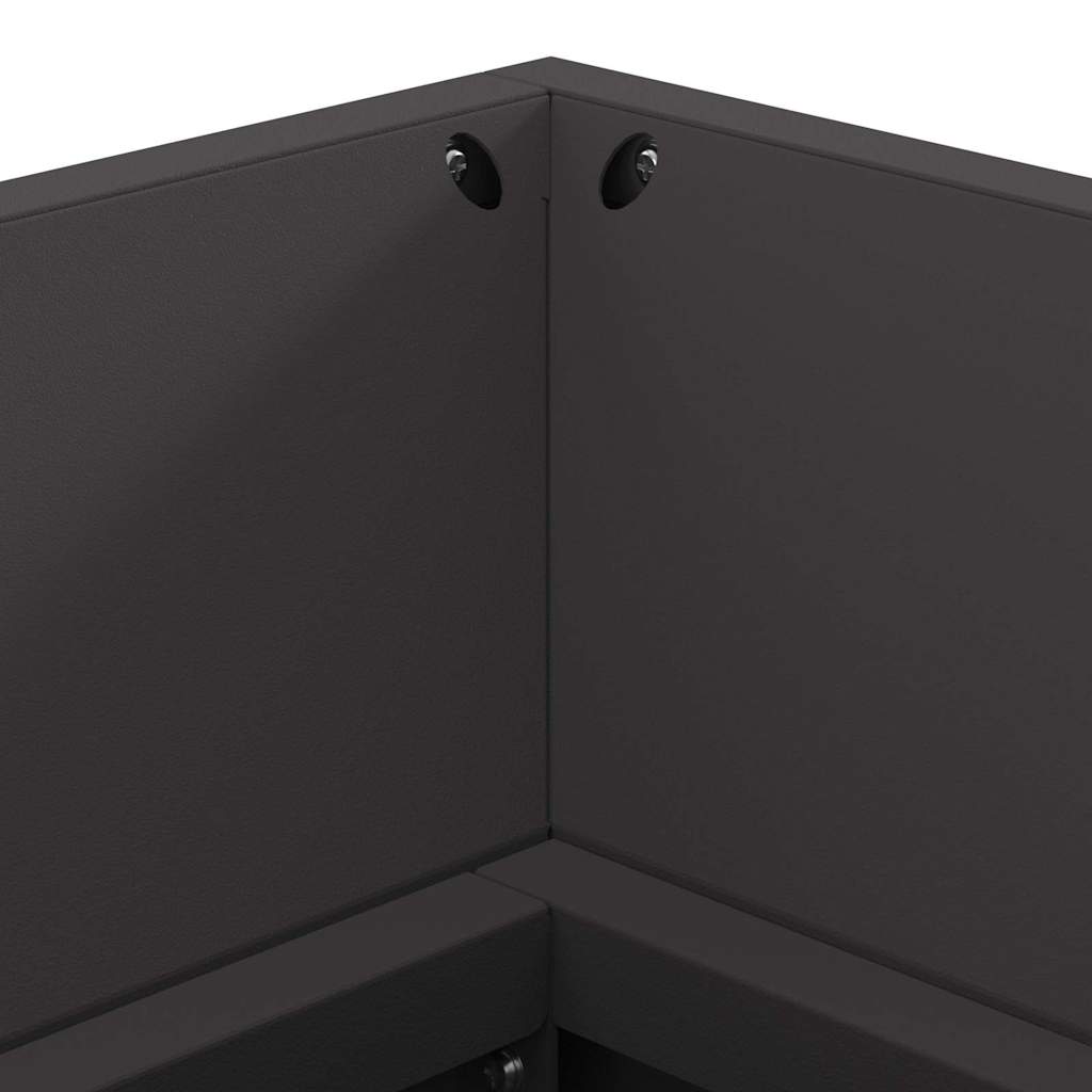 Fire Pit Preto 160 x 45 x 35 cm Aço