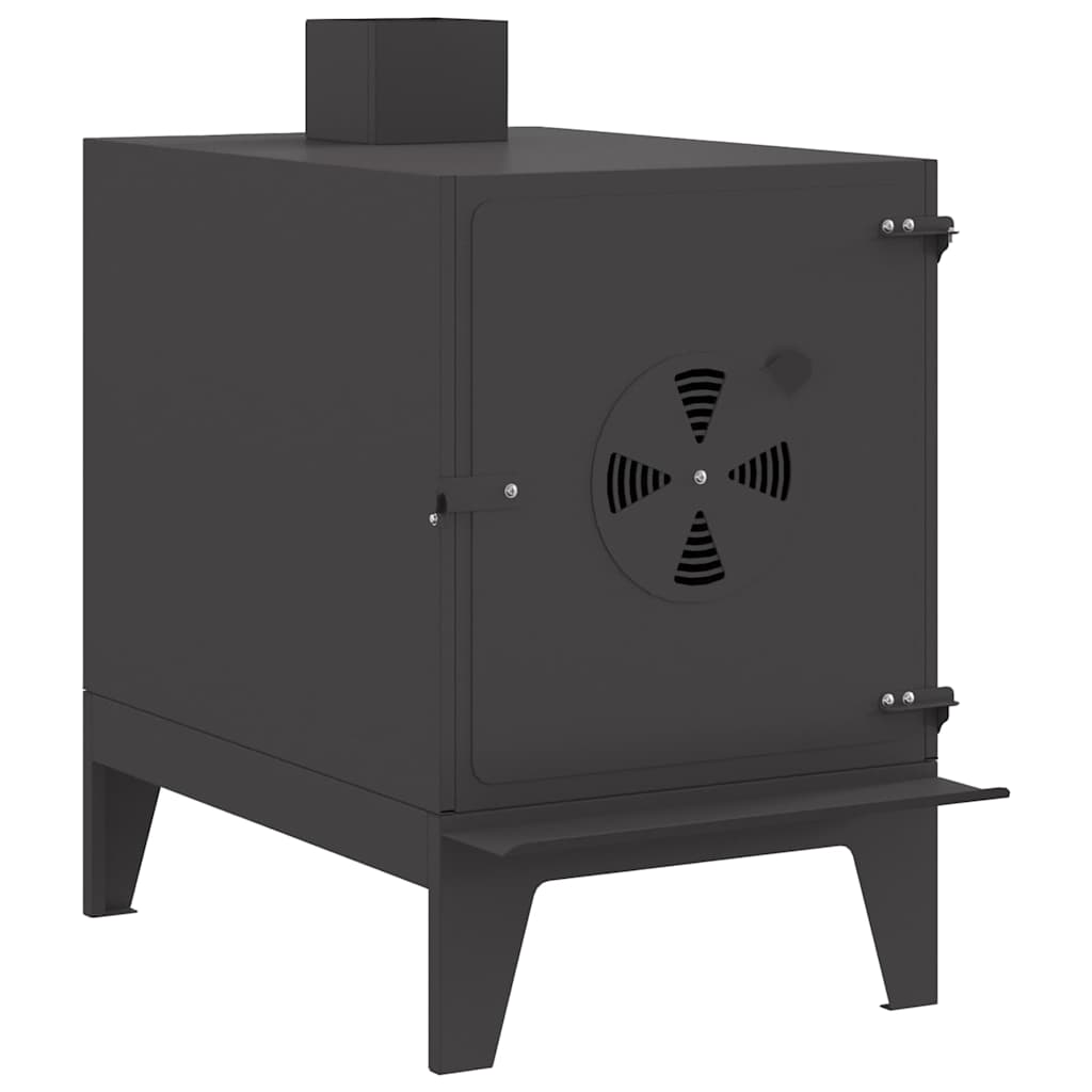 Fogão de Acampamento Preto 35 x 50 x 60 cm Aço laminado a frio