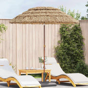 Parasol de Praia Castanho Ø 160 x 196 cm Aço