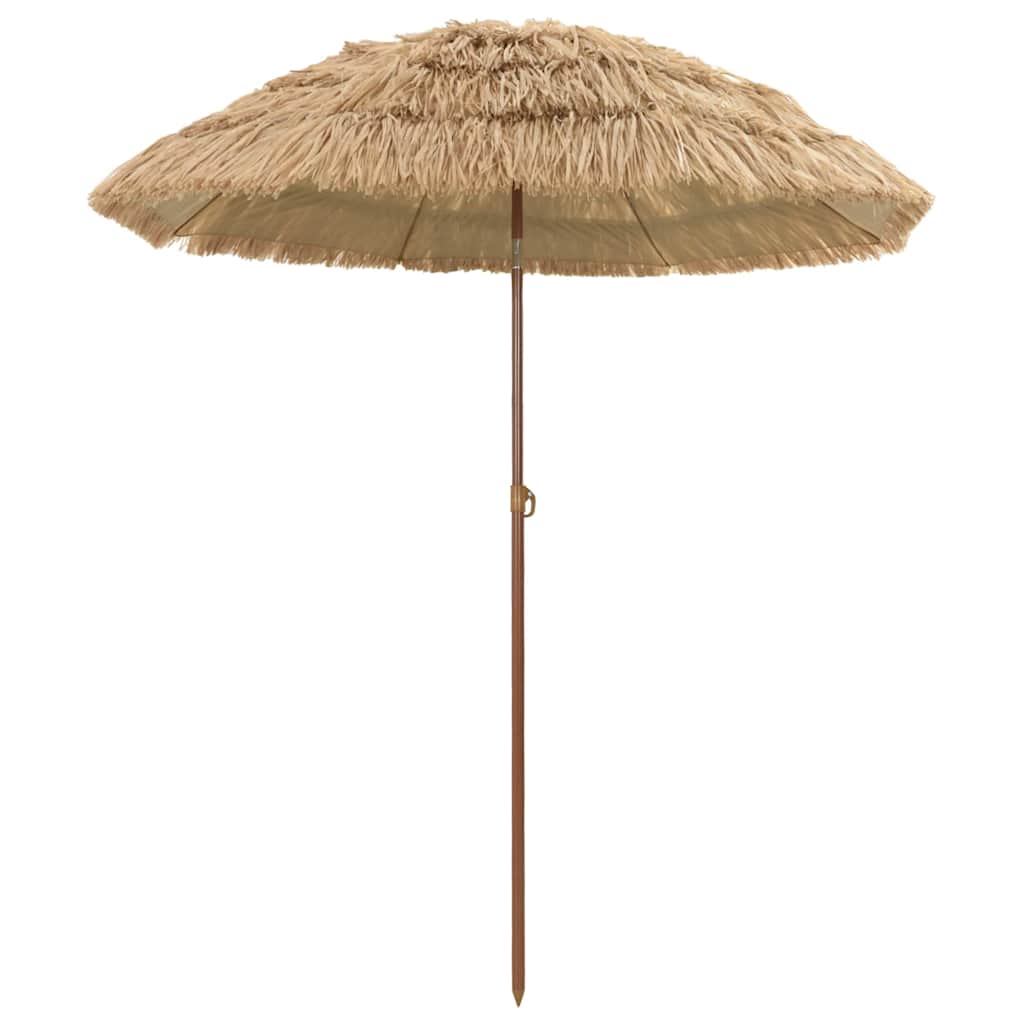 Parasol de Praia Castanho Ø 160 x 196 cm Aço