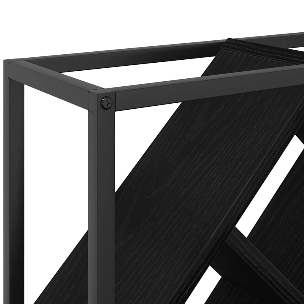 Escorredor de Vinho Carvalho preto 51 x 18 x 52,5 cm