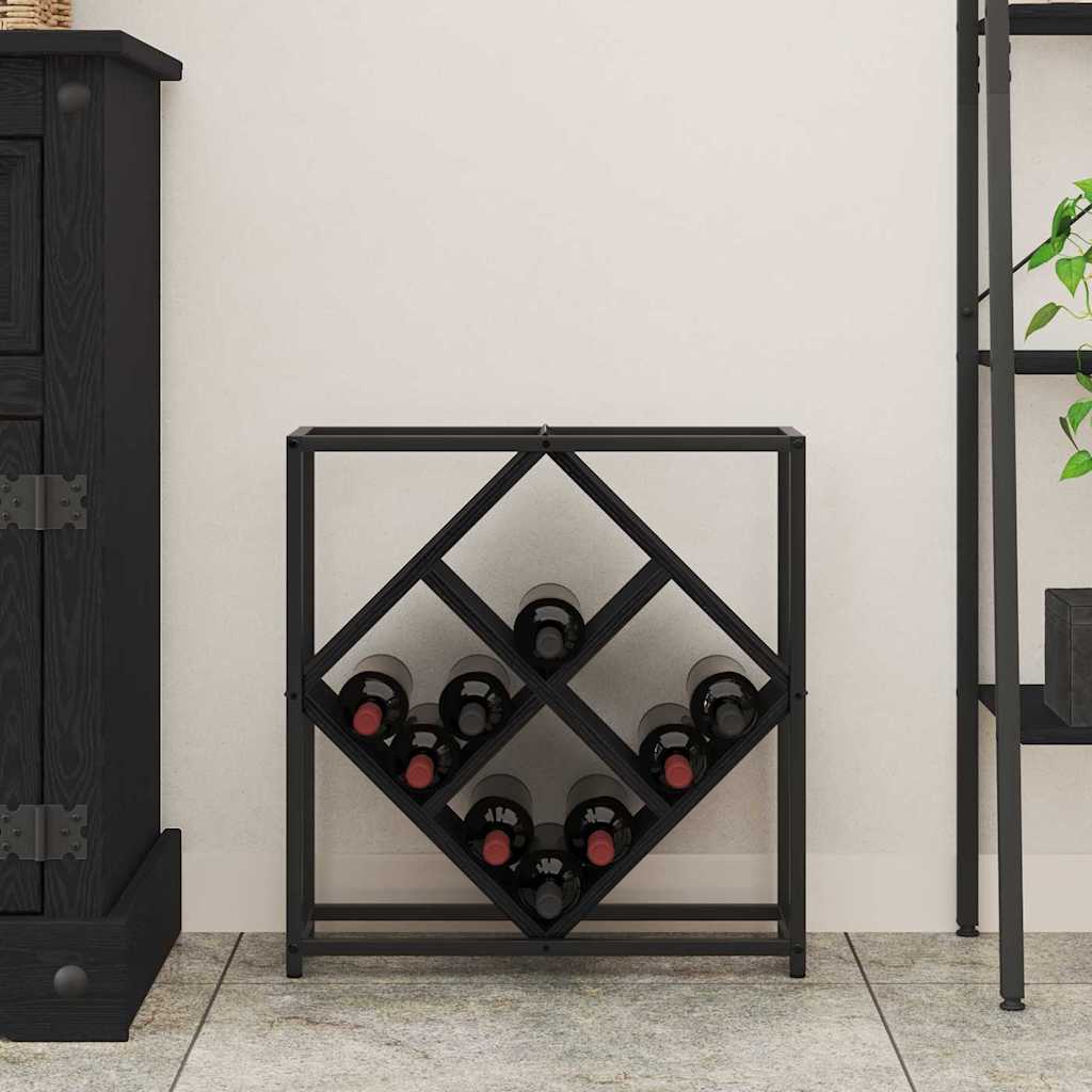 Escorredor de Vinho Carvalho preto 51 x 18 x 52,5 cm