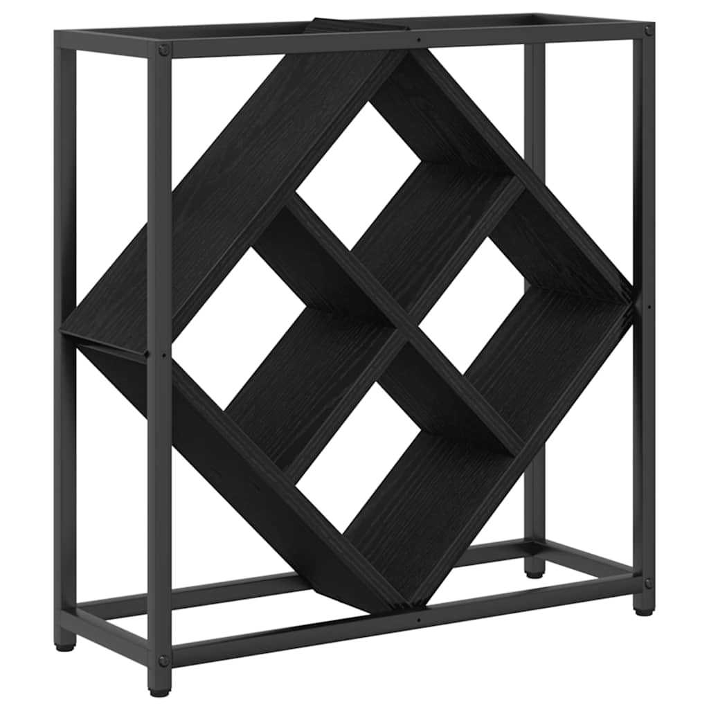 Escorredor de Vinho Carvalho preto 51 x 18 x 52,5 cm