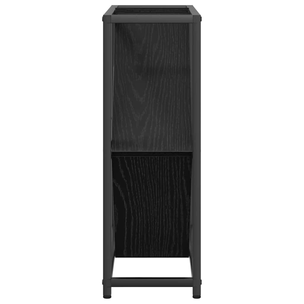 Escorredor de Vinho Carvalho preto 51 x 18 x 52,5 cm
