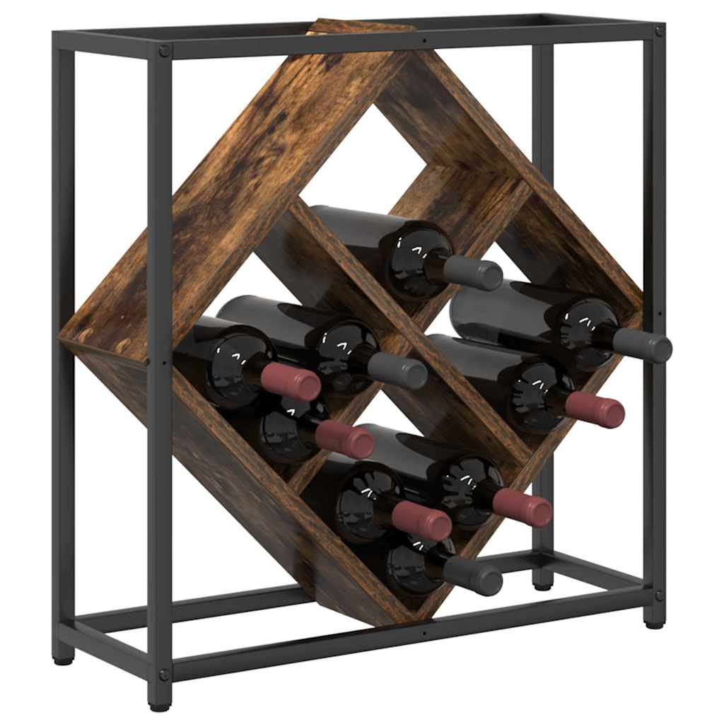 Escorredor de Vinho Carvalho fumado 51 x 18 x 52,5 cm