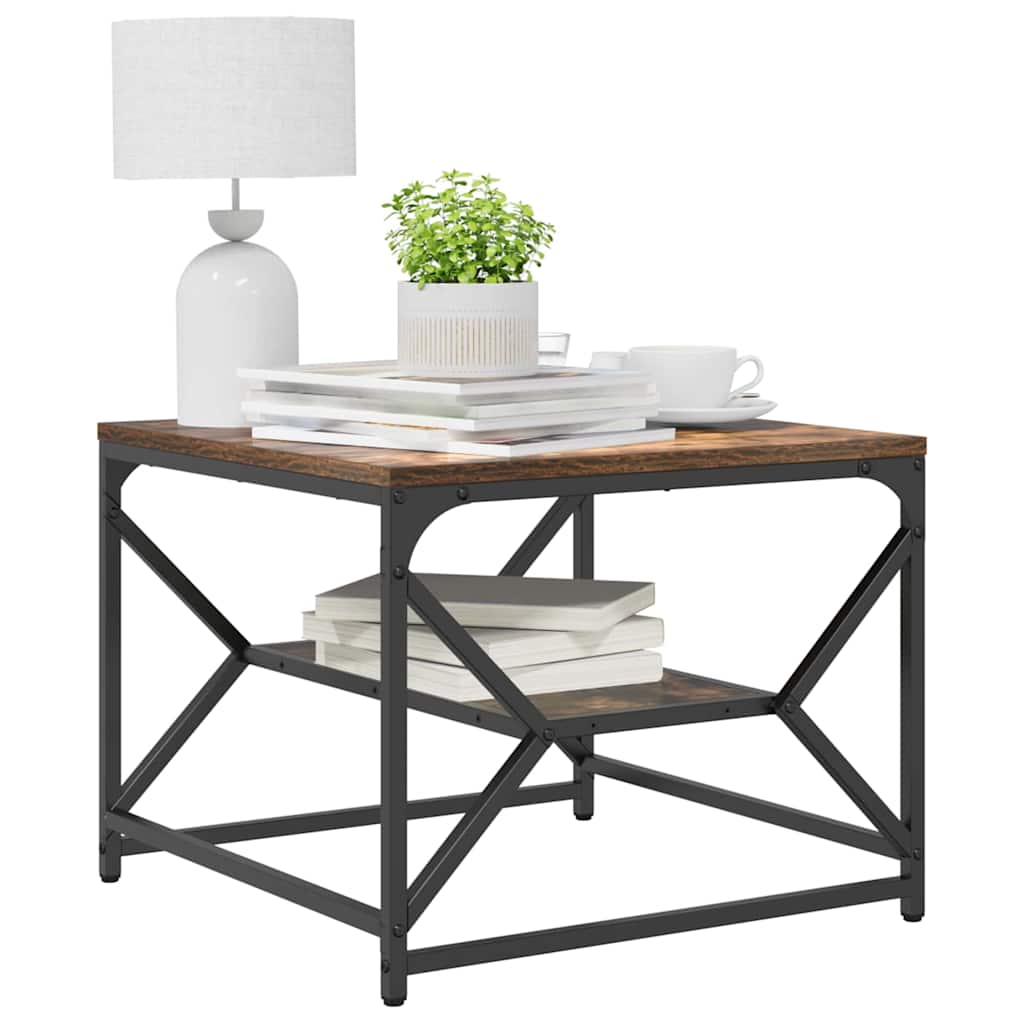 Mesa de centro Carvalho fumado 51 x 50 x 40 cm