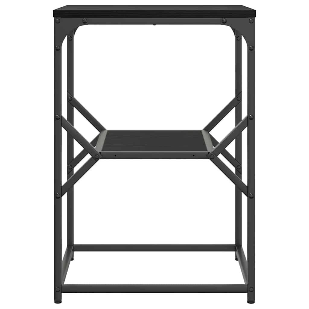 Mesa Lateral Carvalho Preto 41 x 40 x 60 cm