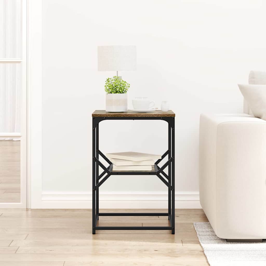 Mesa Lateral Carvalho Defumado 41 x 40 x 60 cm