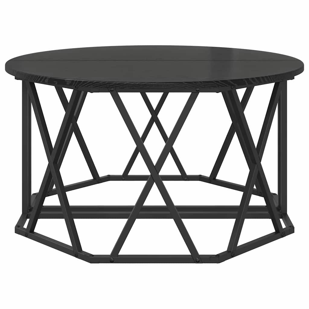 Mesa de centro Carvalho preto 80 x 80 x 42 cm