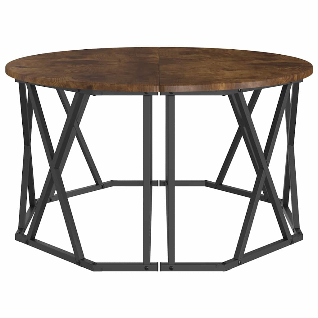 Mesa de centro Carvalho fumado 80 x 80 x 42 cm