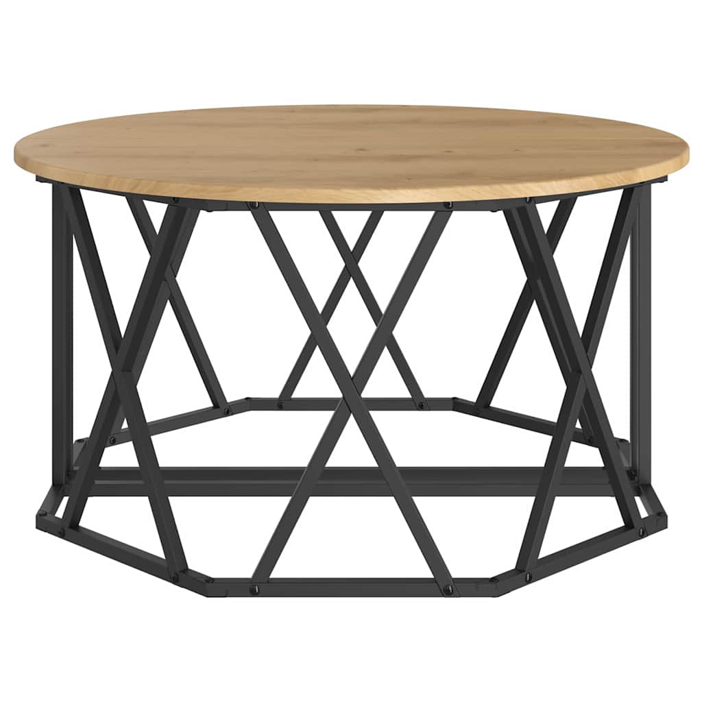 Mesa de centro carvalho artisiano 80 x 80 x 42 cm