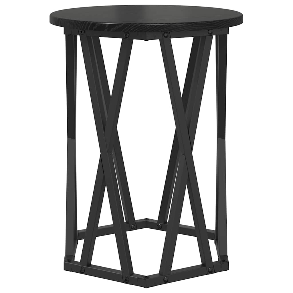 Mesa de centro 2 pcs Carvalho preto 50 x 50 x 50 cm