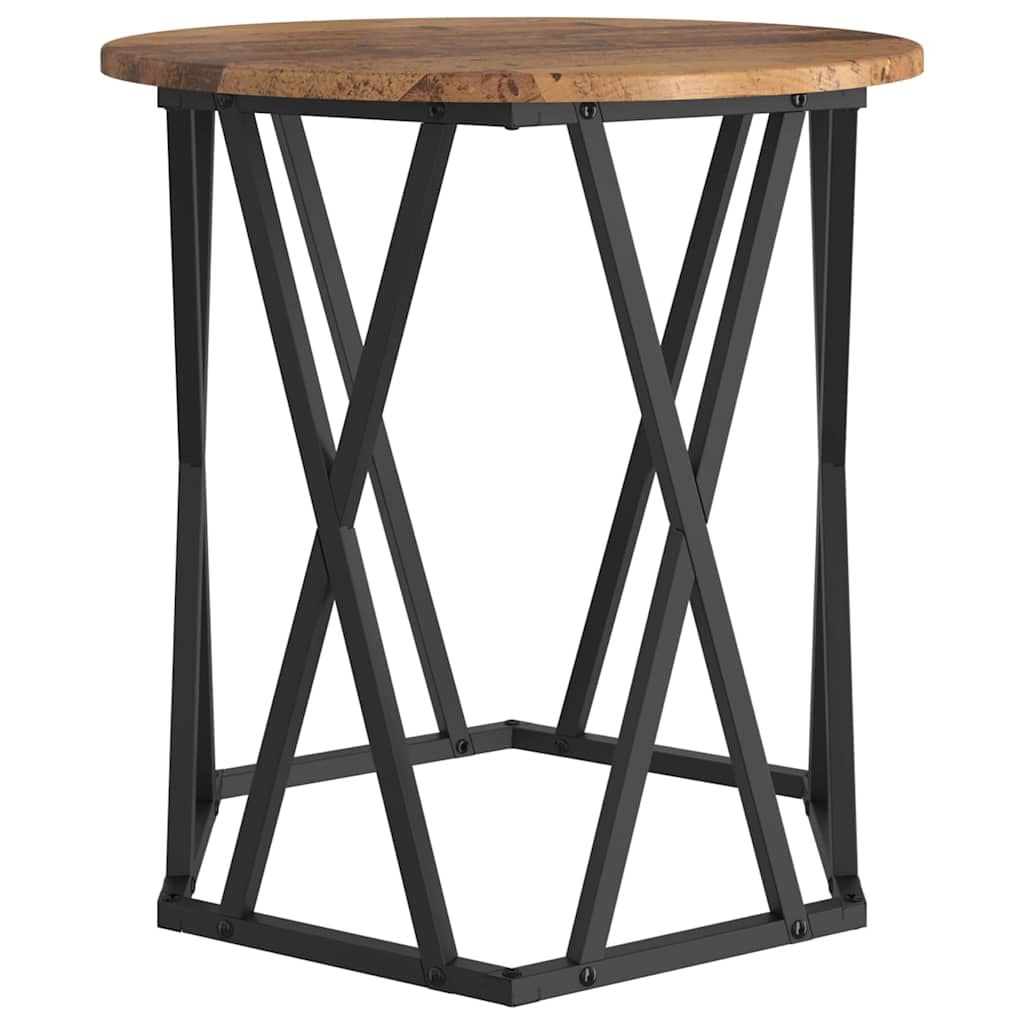 Mesa de centro 2 pcs Madeira antiga 50 x 50 x 50 cm