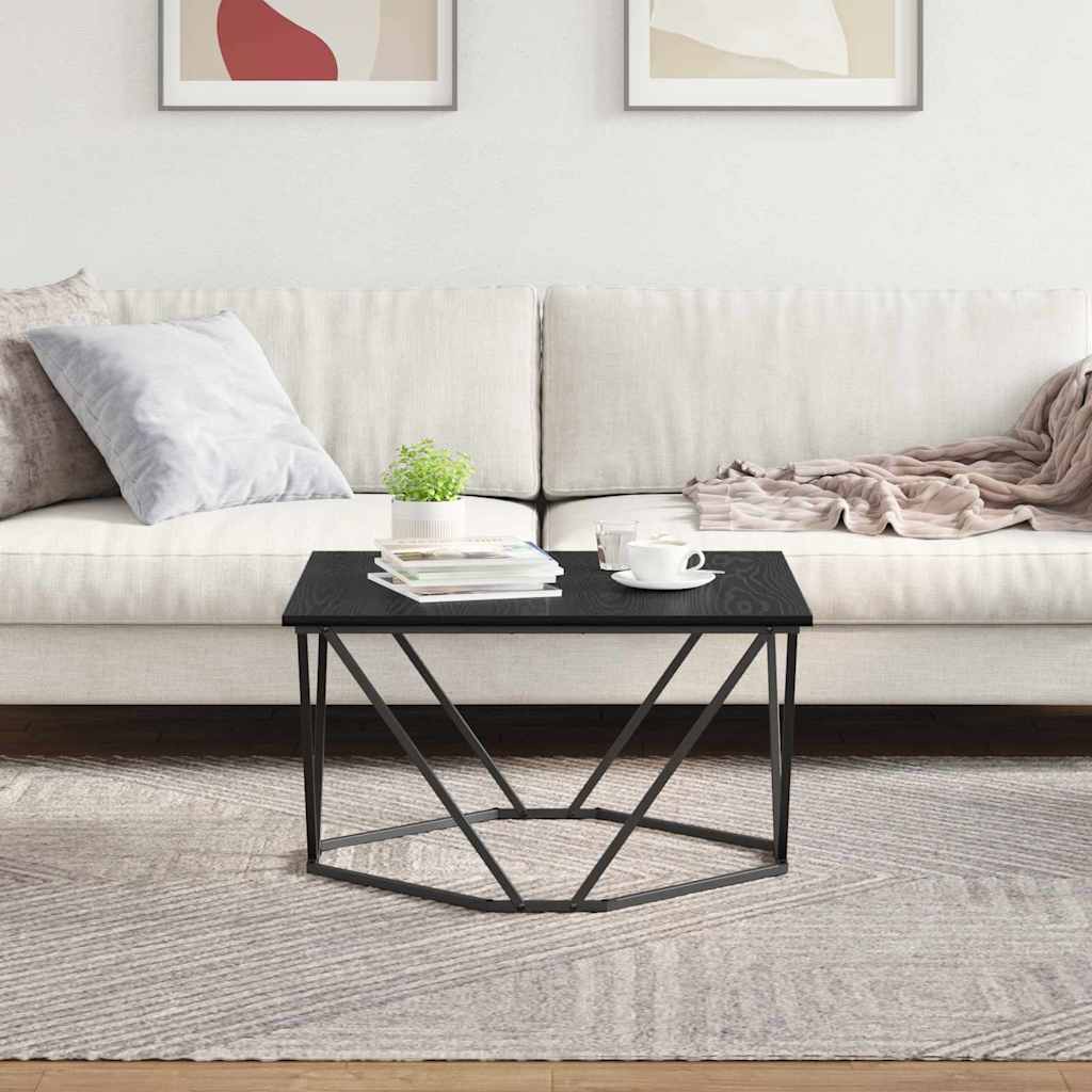 Mesa de centro Carvalho preto 80 x 80 x 45 cm