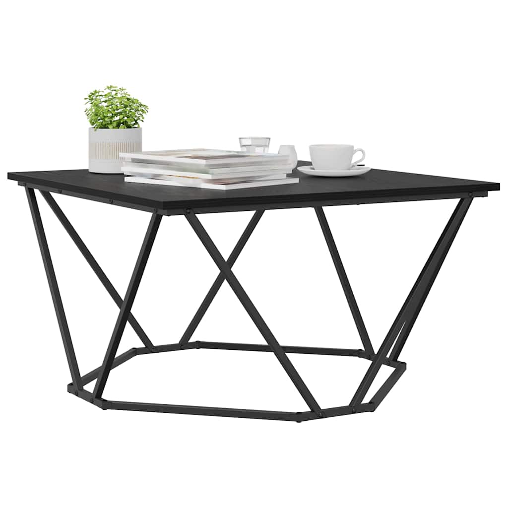 Mesa de centro Carvalho preto 80 x 80 x 45 cm