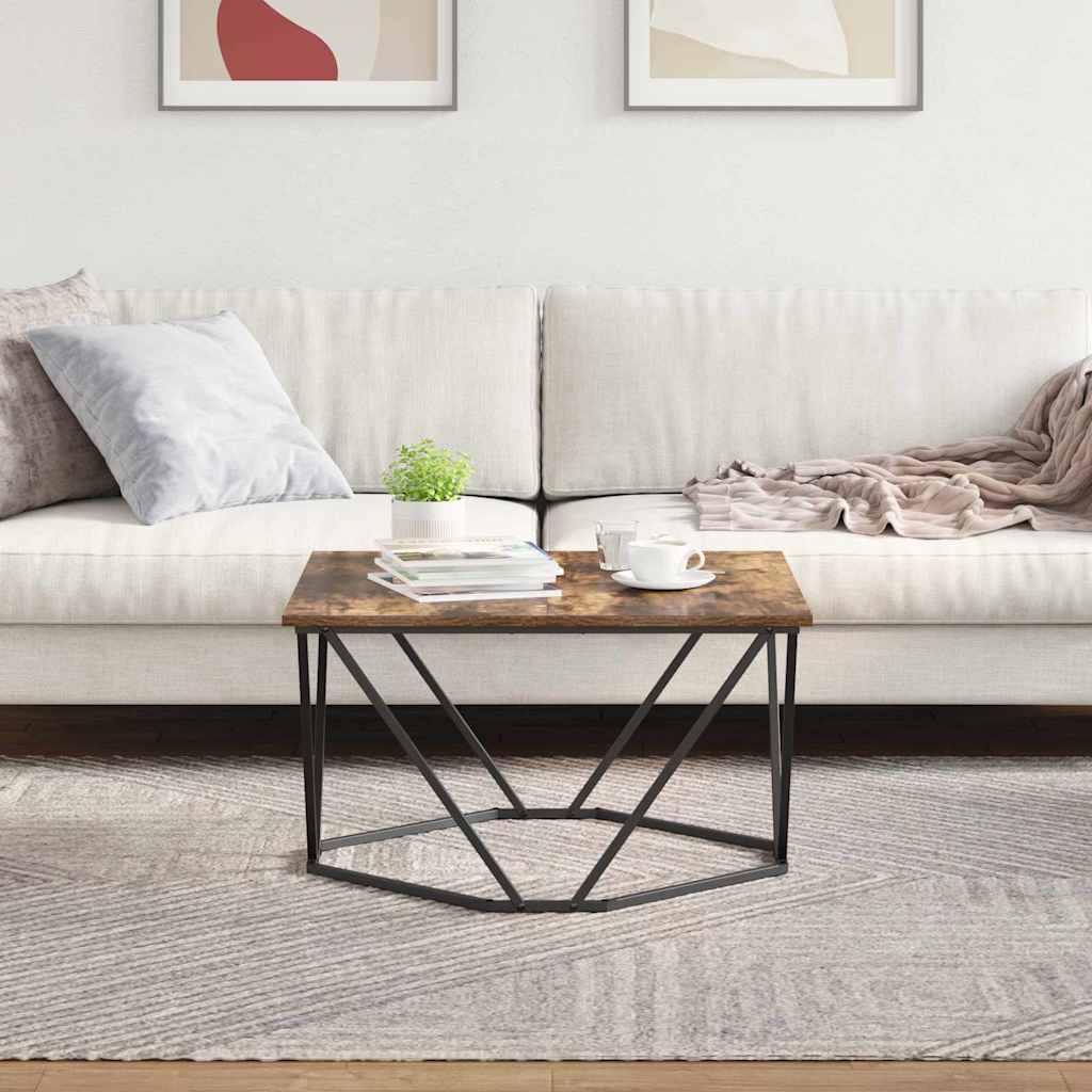 Mesa de centro Carvalho fumado 80 x 80 x 45 cm