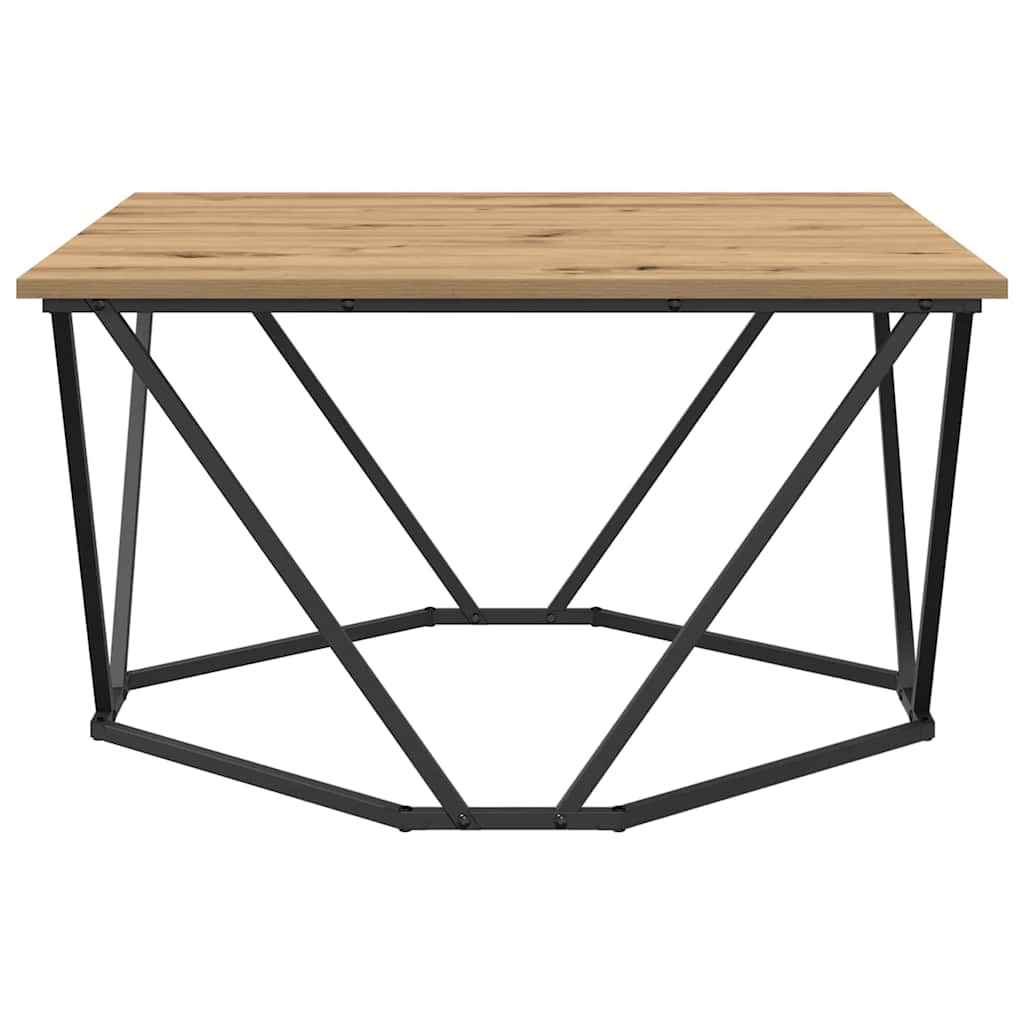 Mesa de centro carvalho artisiano 80 x 80 x 45 cm