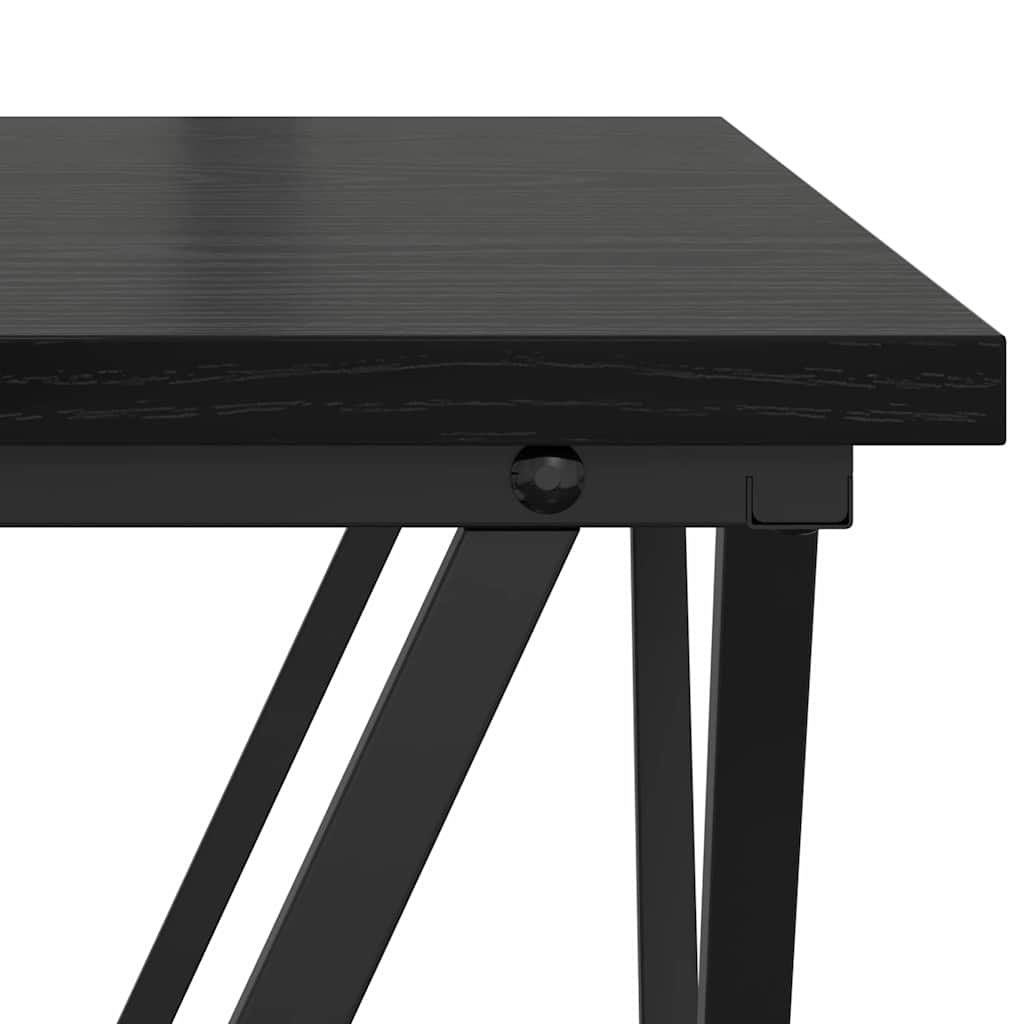 Mesa de centro 3 pcs Carvalho preto 50 x 50 x 40 cm