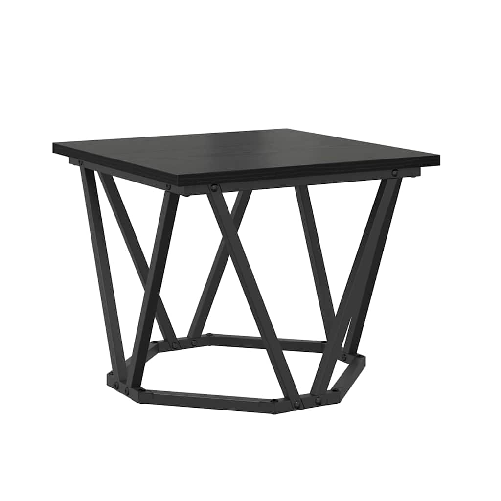 Mesa de centro 3 pcs Carvalho preto 50 x 50 x 40 cm