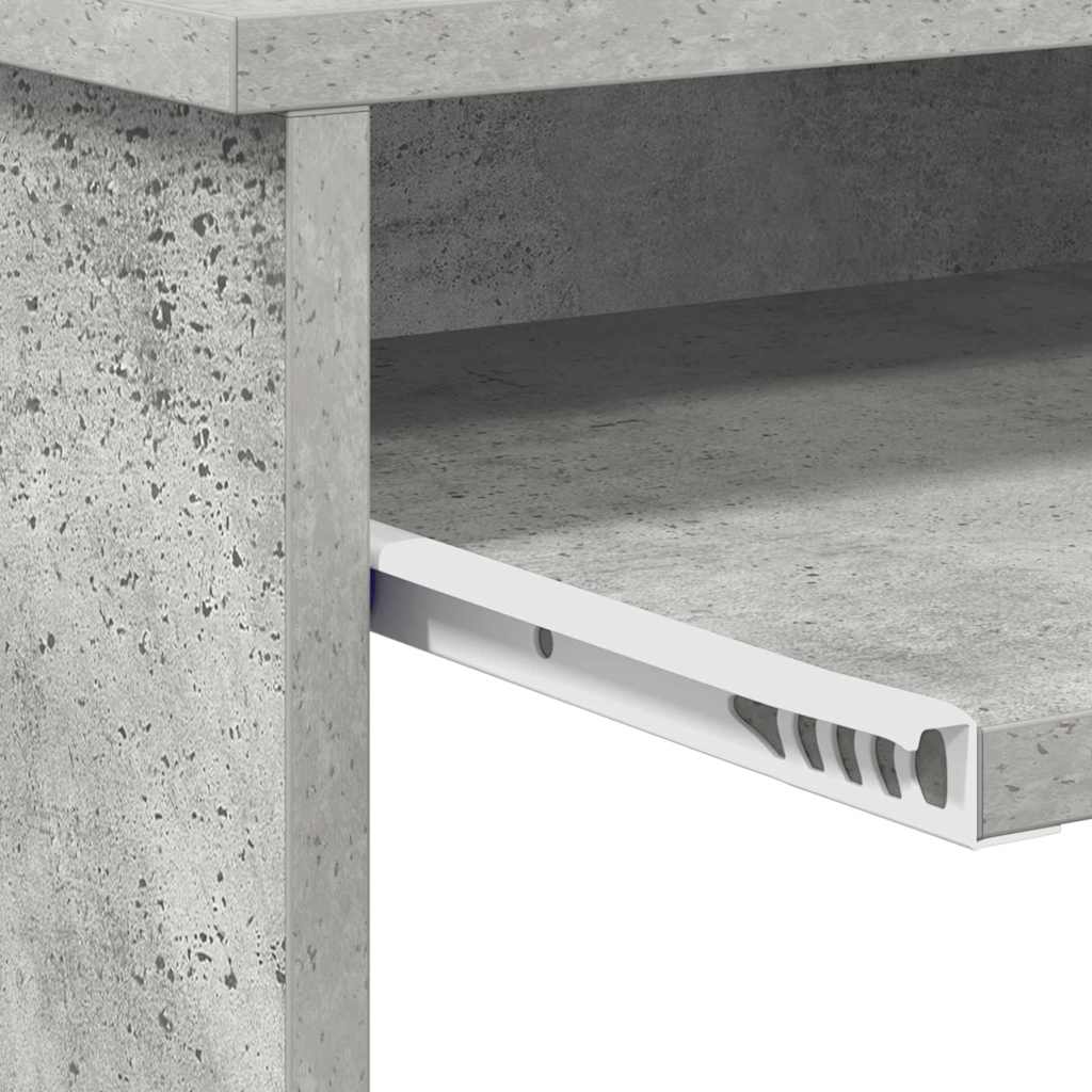 Secretária com prateleira Cinzento cimento 106 x 40 x 88,5 cm