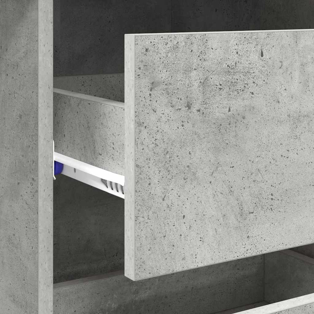 Mesa com gaveta Cinzento 90 x 37.5 x 75 cm Madeira processada