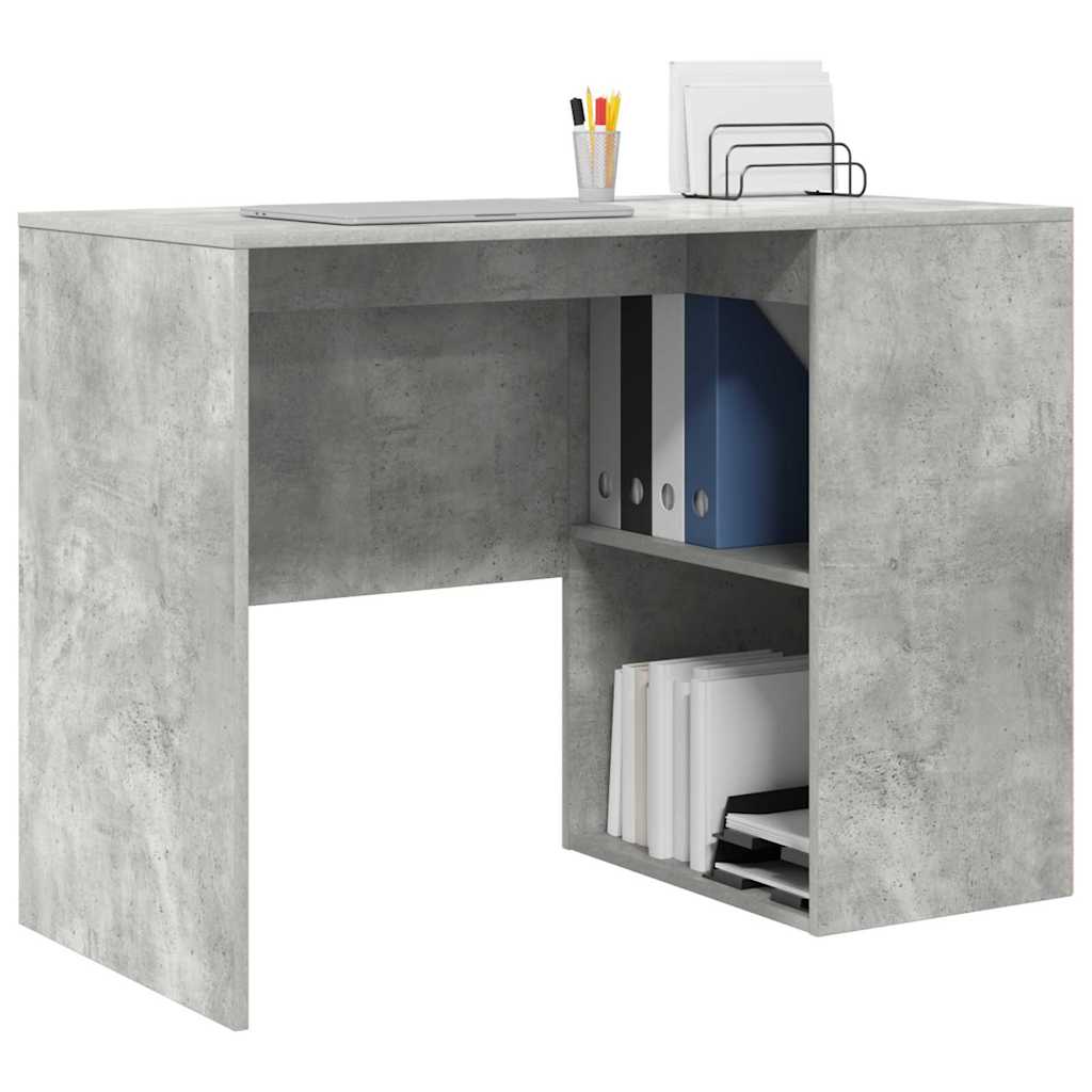 Secretária Cinzento cimento 102 x 50 x 75 cm Madeira processada