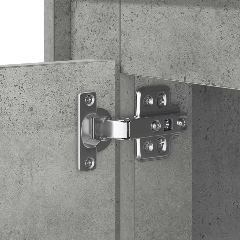 Armário de Cabeceira com Cinzento cimento 44 x 34.5 x 45 cm