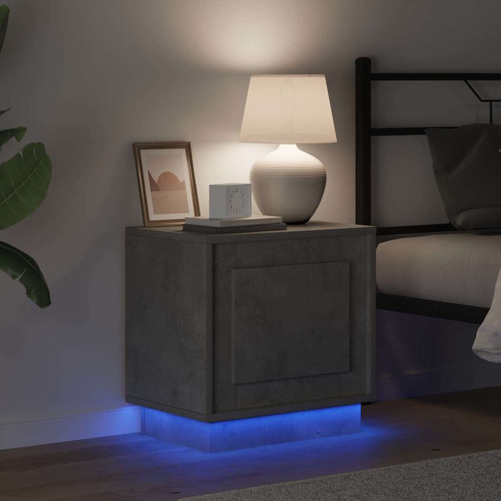 Armário de Cabeceira com Cinzento cimento 44 x 34.5 x 45 cm