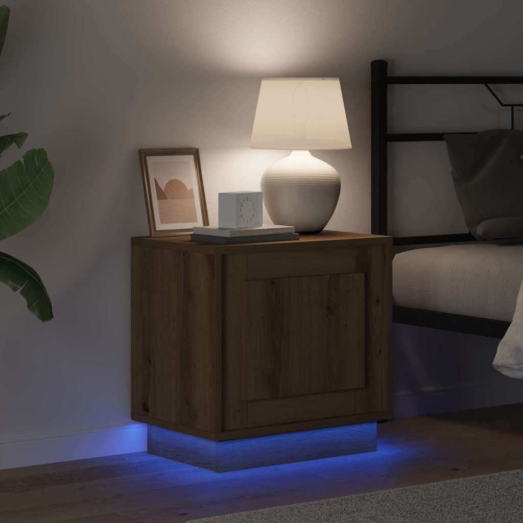 Armário de Cabeceira com Carvalho Artesanal 44 x 34.5 x 45 cm