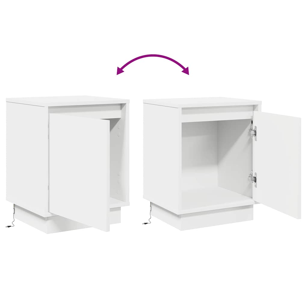 Armário de Cabeceira com Branco 39 x 34,5 x 50 cm