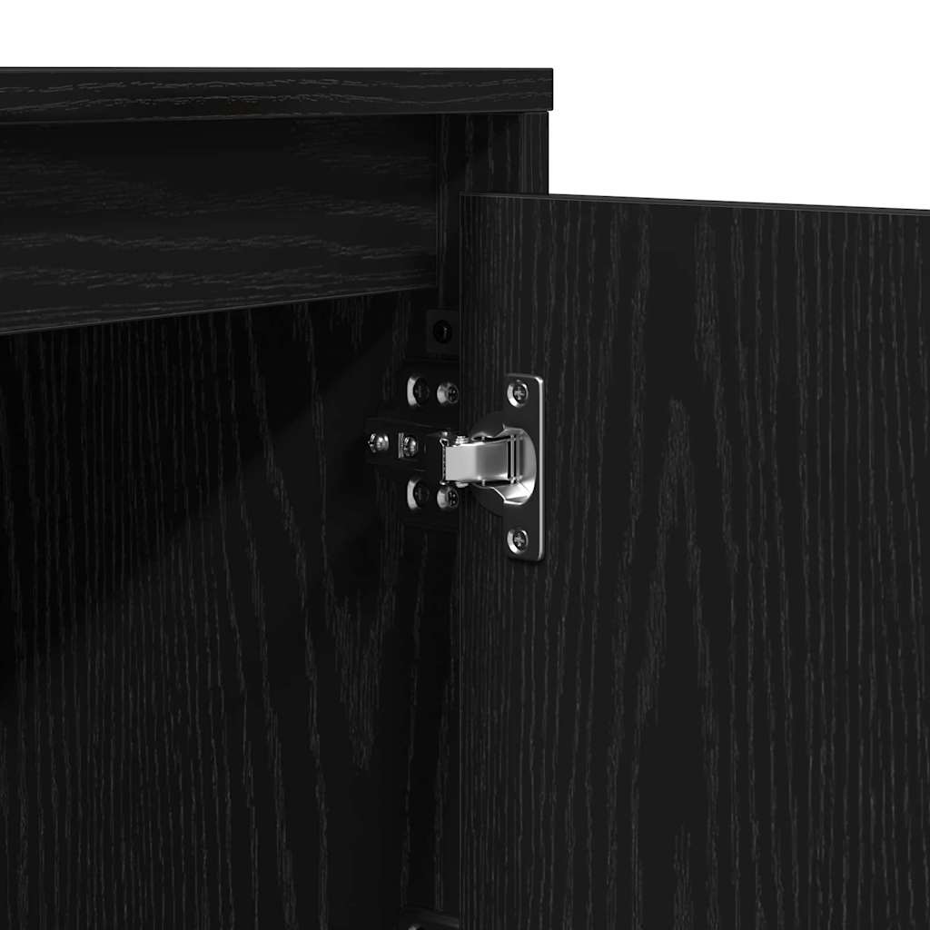 Armário de Cabeceira Preto 39 x 34,5 x 50 cm Madeira processada