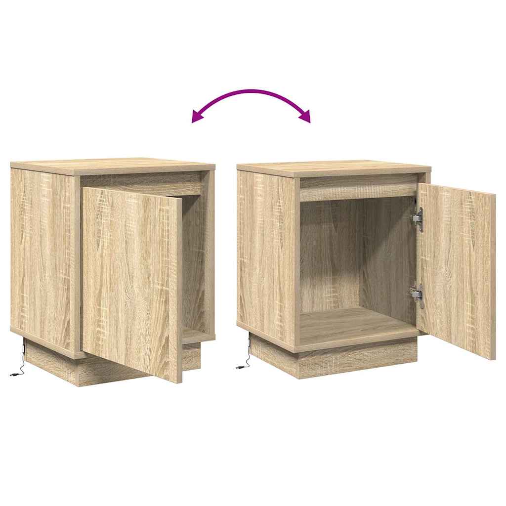 Armário de Cabeceira com Carvalho sonoma 39 x 34,5 x 50 cm