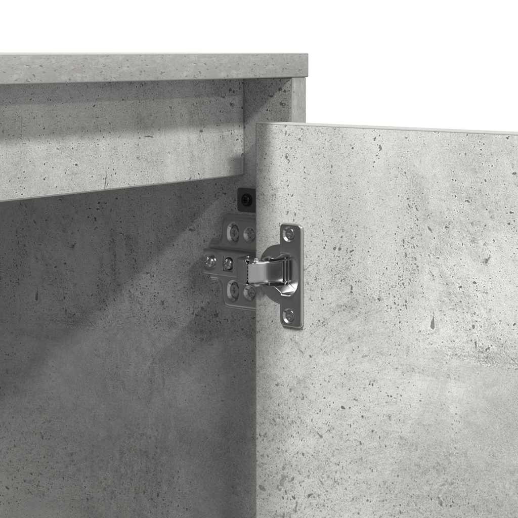 Armário de Cabeceira com Cinzento cimento 39 x 34,5 x 50 cm