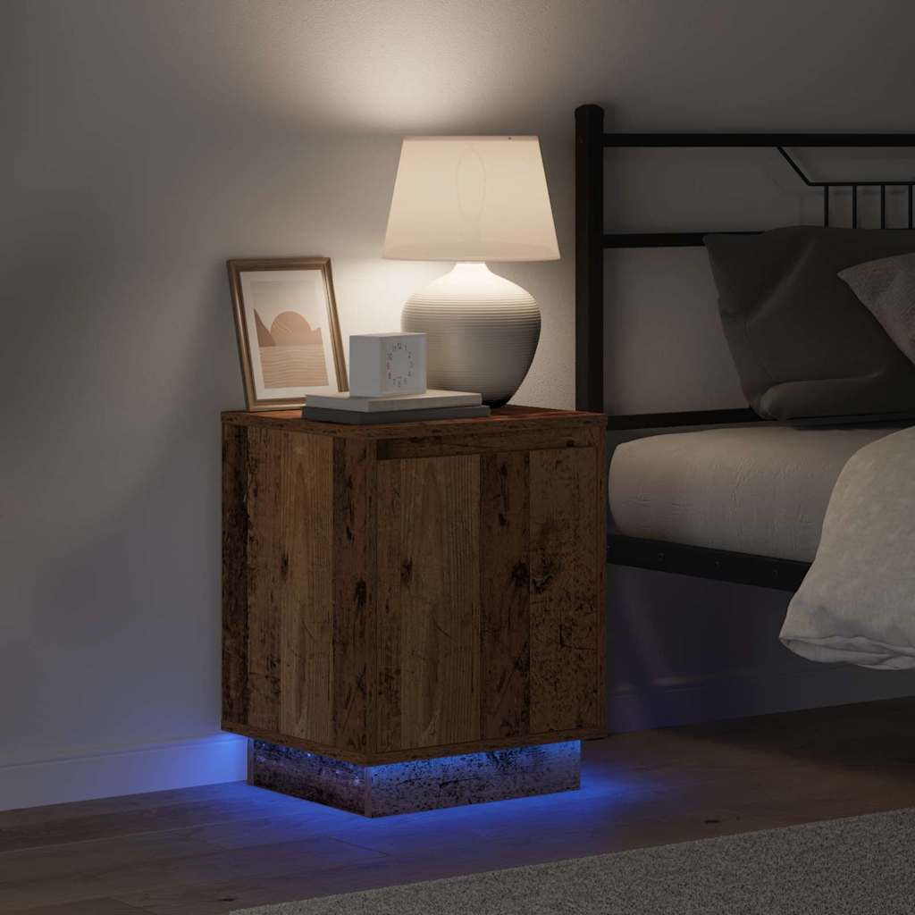 Armário de Cabeceira com Madeira Antiga 39 x 34,5 x 50 cm