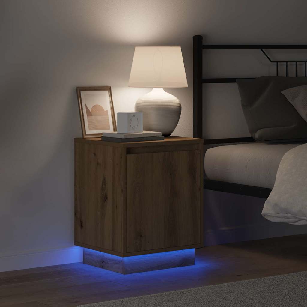 Armário de Cabeceira com carvalho artisiano 39 x 34,5 x 50 cm