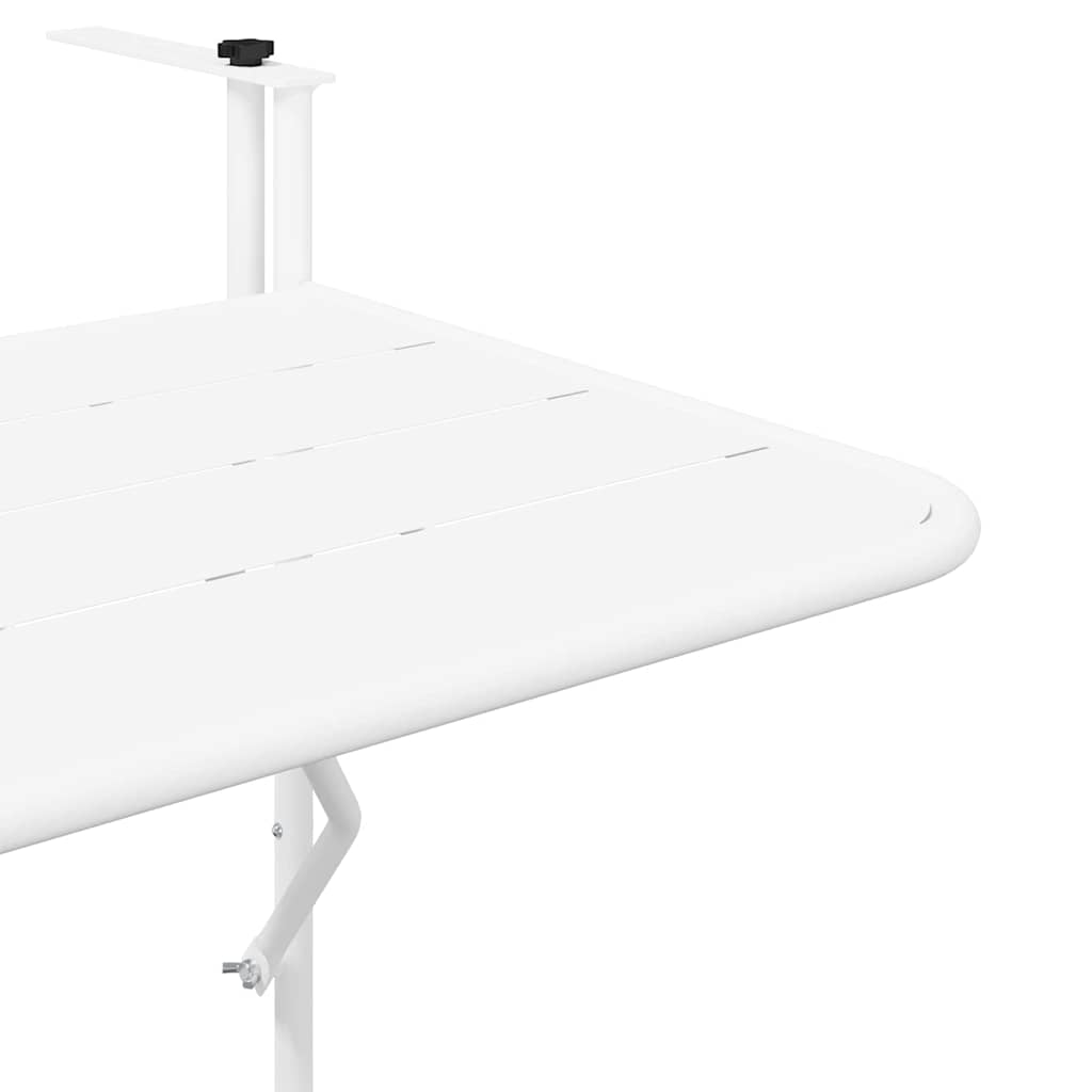 Mesa Suspensa para Varanda Branco 60 x 39 x 65 cm Aço
